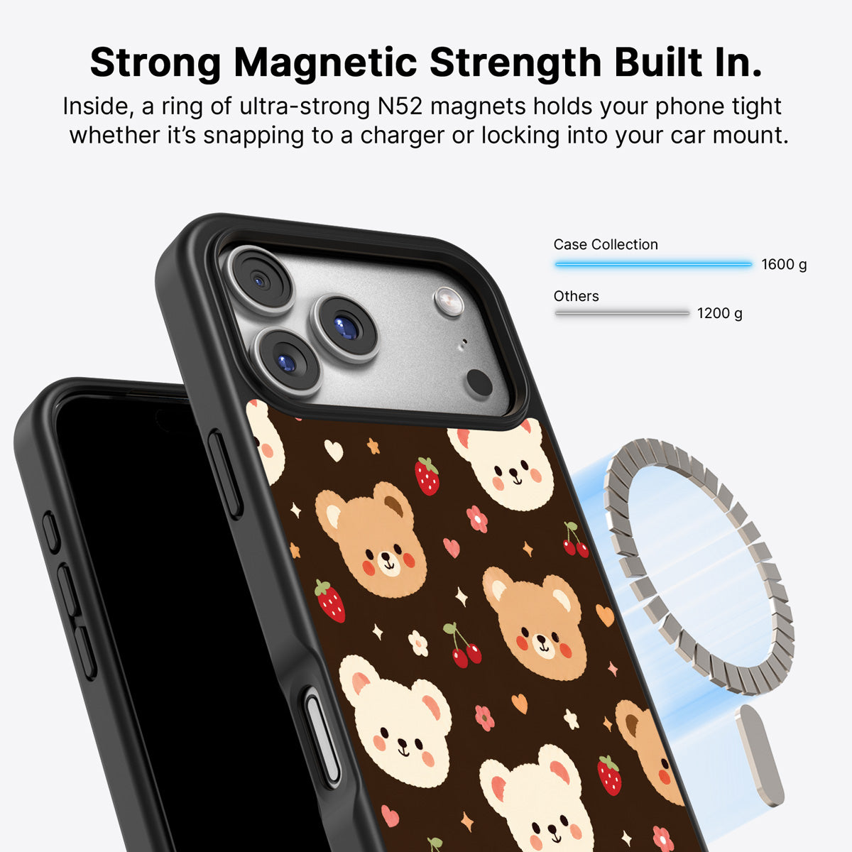 Cute iPhone 17 Pro Case – Cocoa Cuddles