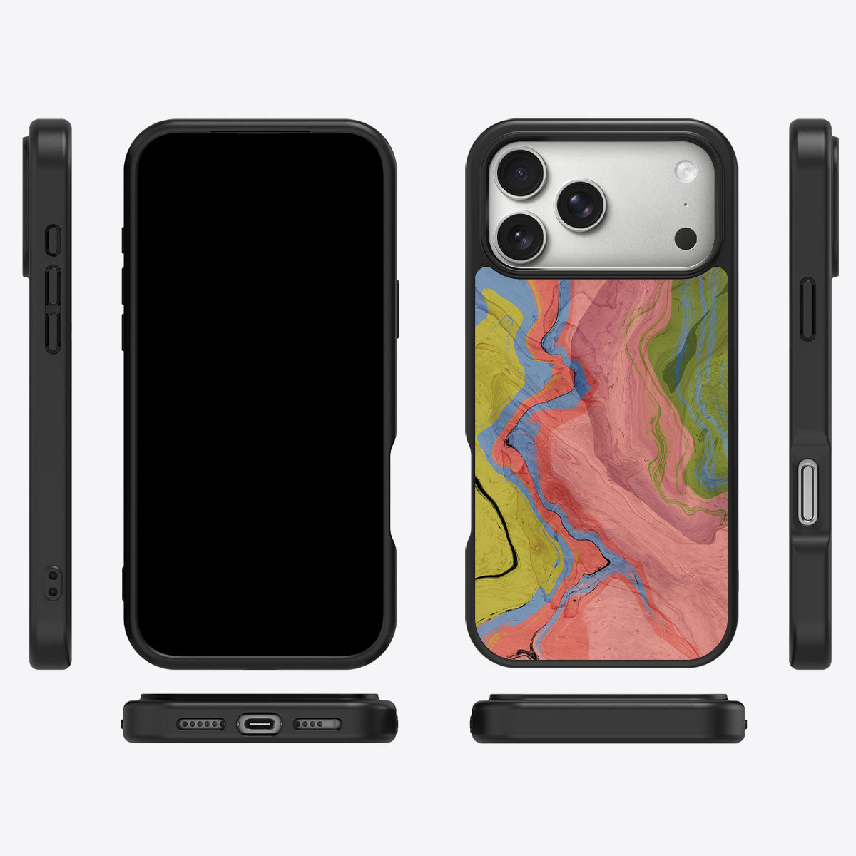 Coloured Rivers - iPhone 17 Pro Case, #case type_core (magsafe), #case type_core (non magsafe)