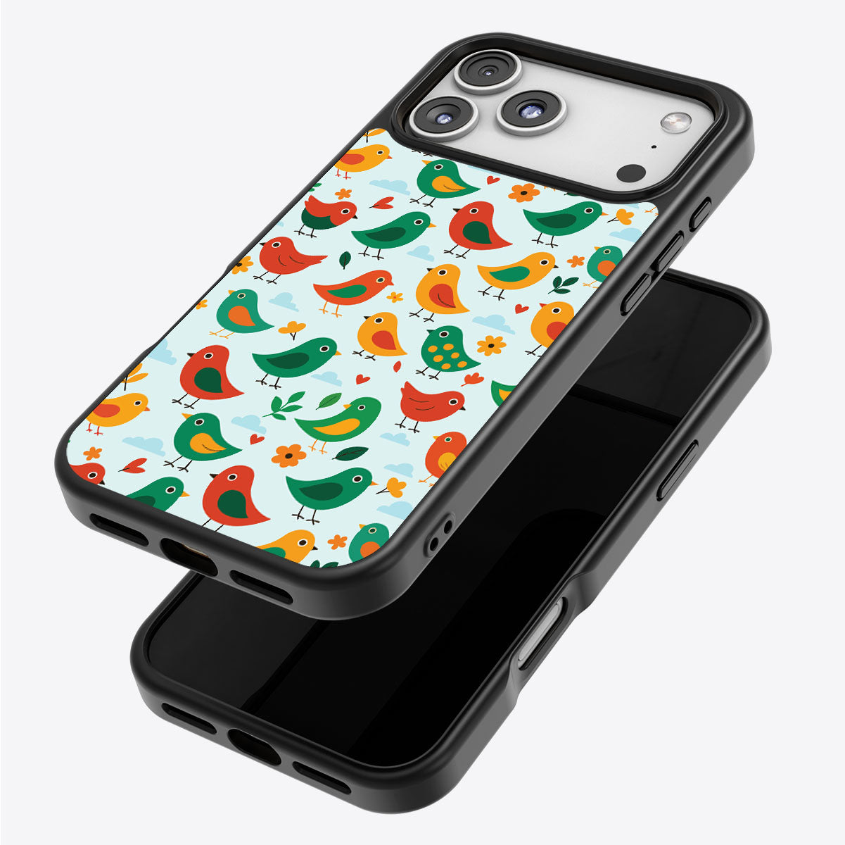 Animal Print iPhone 17 Pro Case – Feathered Friends
