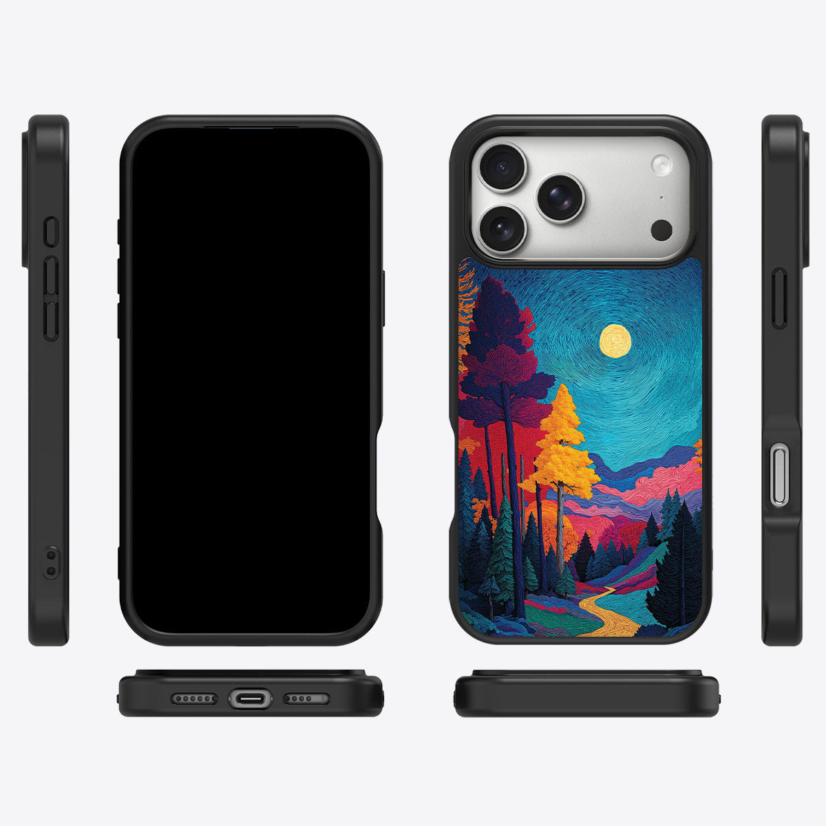 Boho Nature Designer iPhone 17 Pro Case – Folk Valley | MagSafe