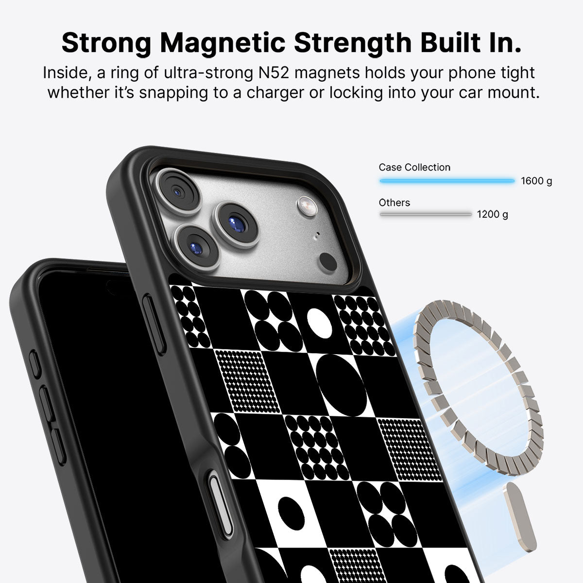 Grid and Orb - iPhone 17 Pro Case #case type_core (magsafe)