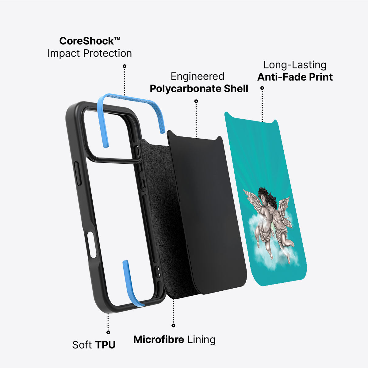 Guardian Angels - iPhone 17 Pro Case #case type_core (non magsafe)