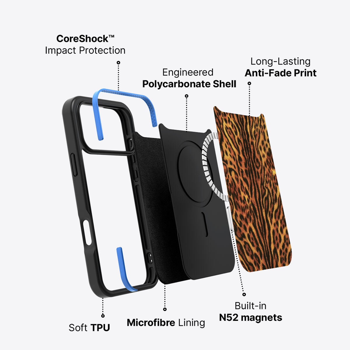 Leopard Trail - iPhone 17 Pro Case  #case type_core (magsafe)