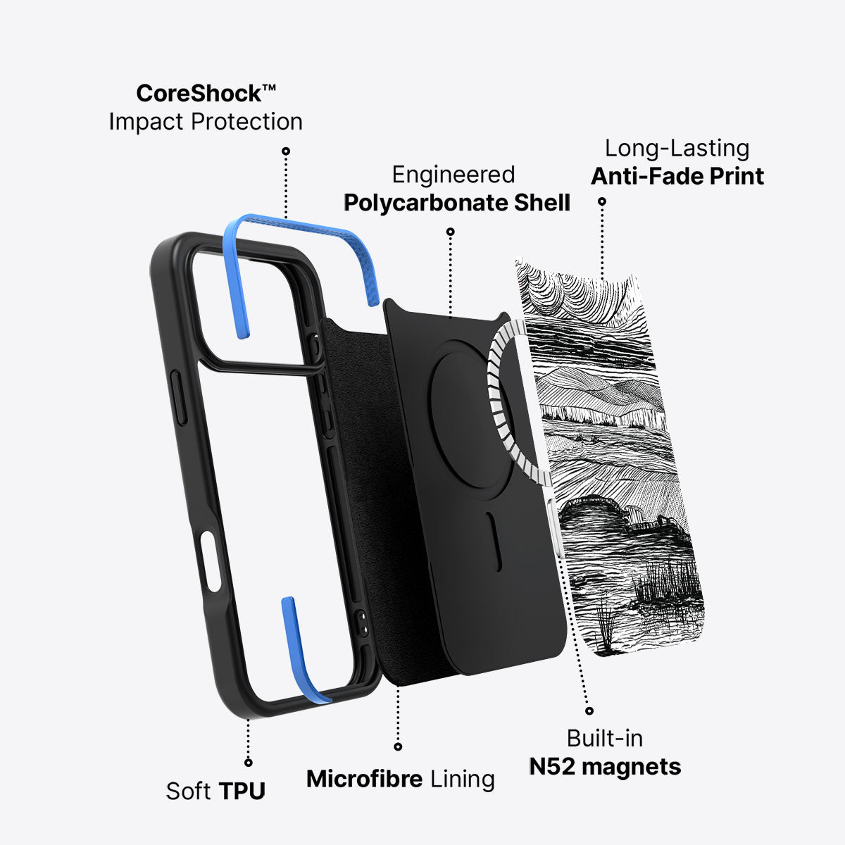 Linear Landscape - iPhone 17 Pro Case #case type_core (magsafe)