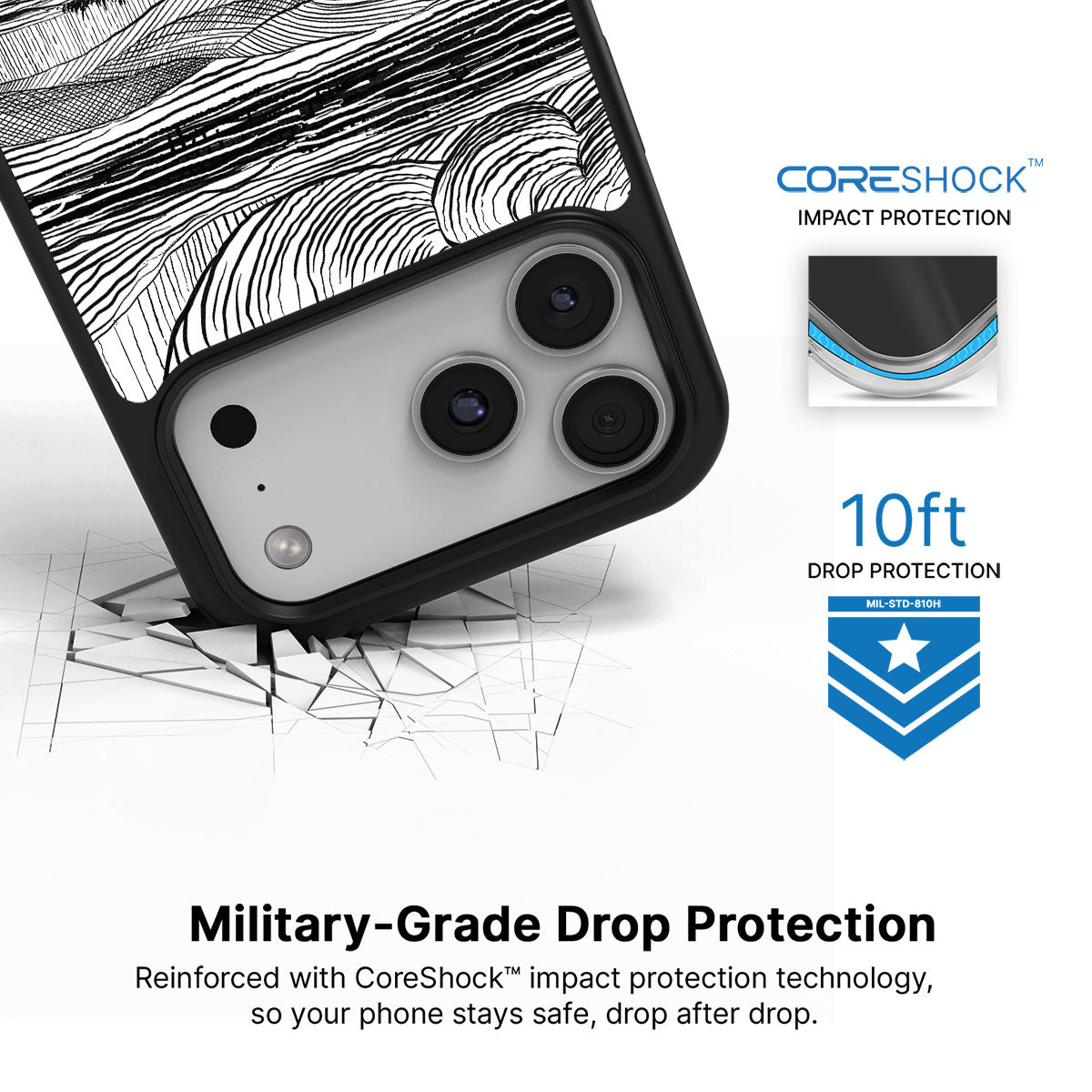 Linear Landscape - iPhone 17 Pro Case #case type_core (magsafe), #case type_core (non magsafe)