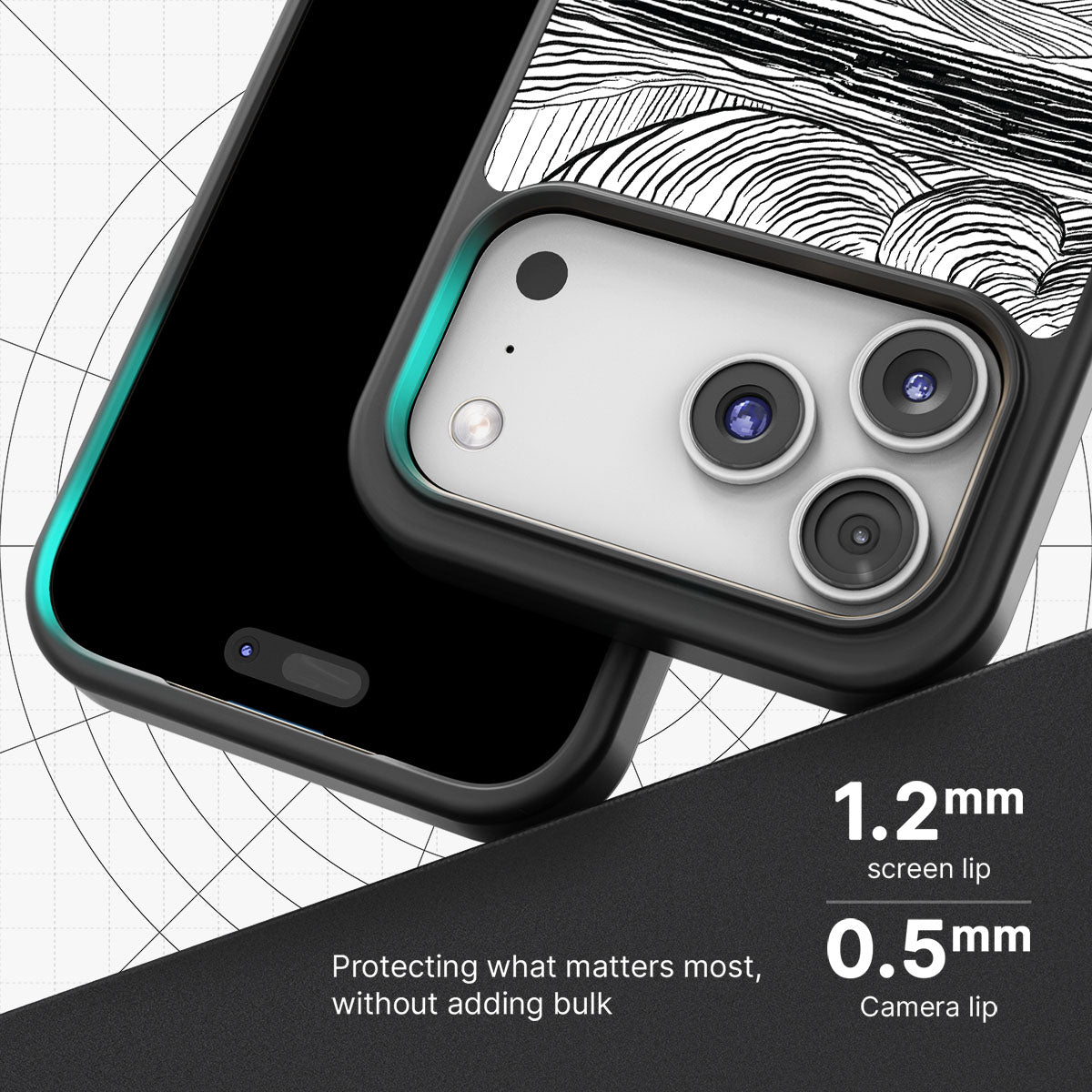 Linear Landscape - iPhone 17 Pro Case #case type_core (magsafe), #case type_core (non magsafe)