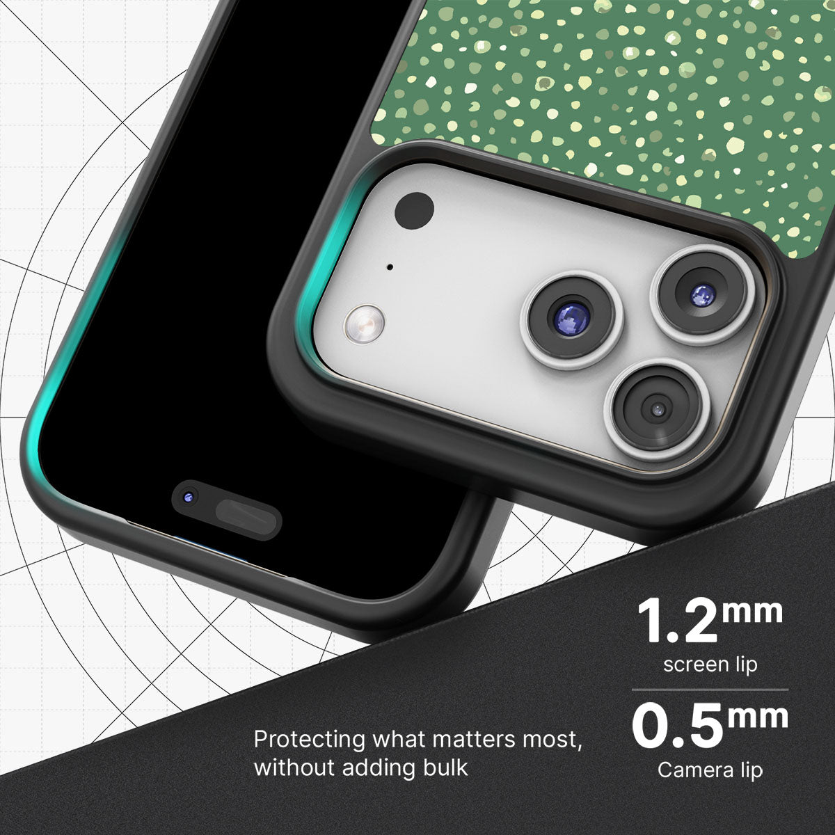 Moss Mosaic - iPhone 17 Pro Case #case type_core (magsafe), #case type_core (non magsafe)