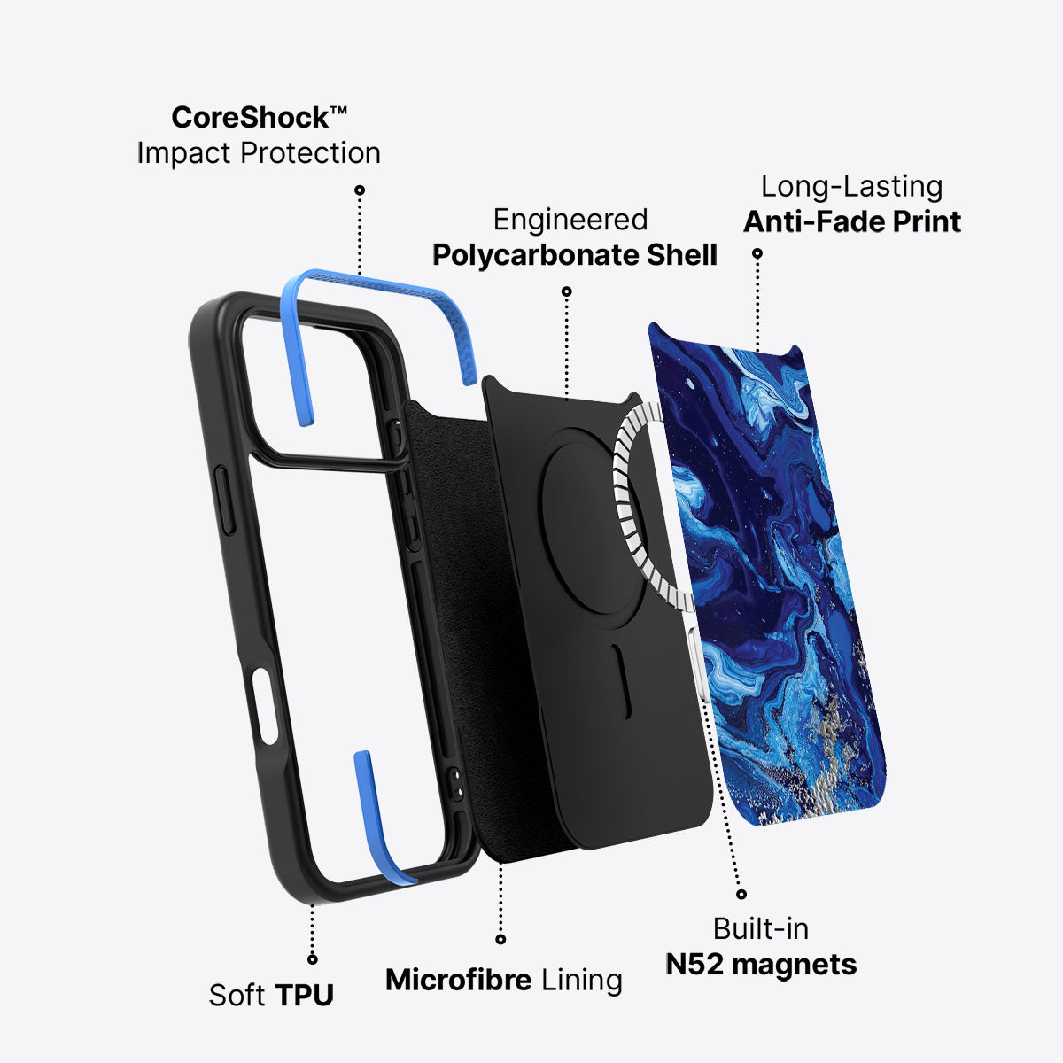 Mystic Waters - iPhone 17 Pro Case #case type_core (magsafe)