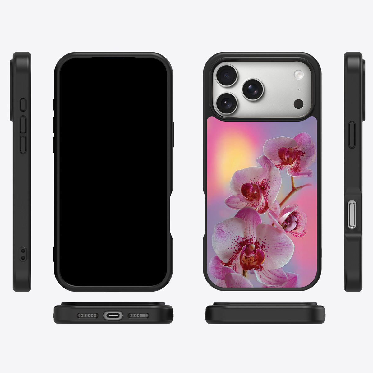 Floral iPhone 17 Pro Case – Orchid Dream