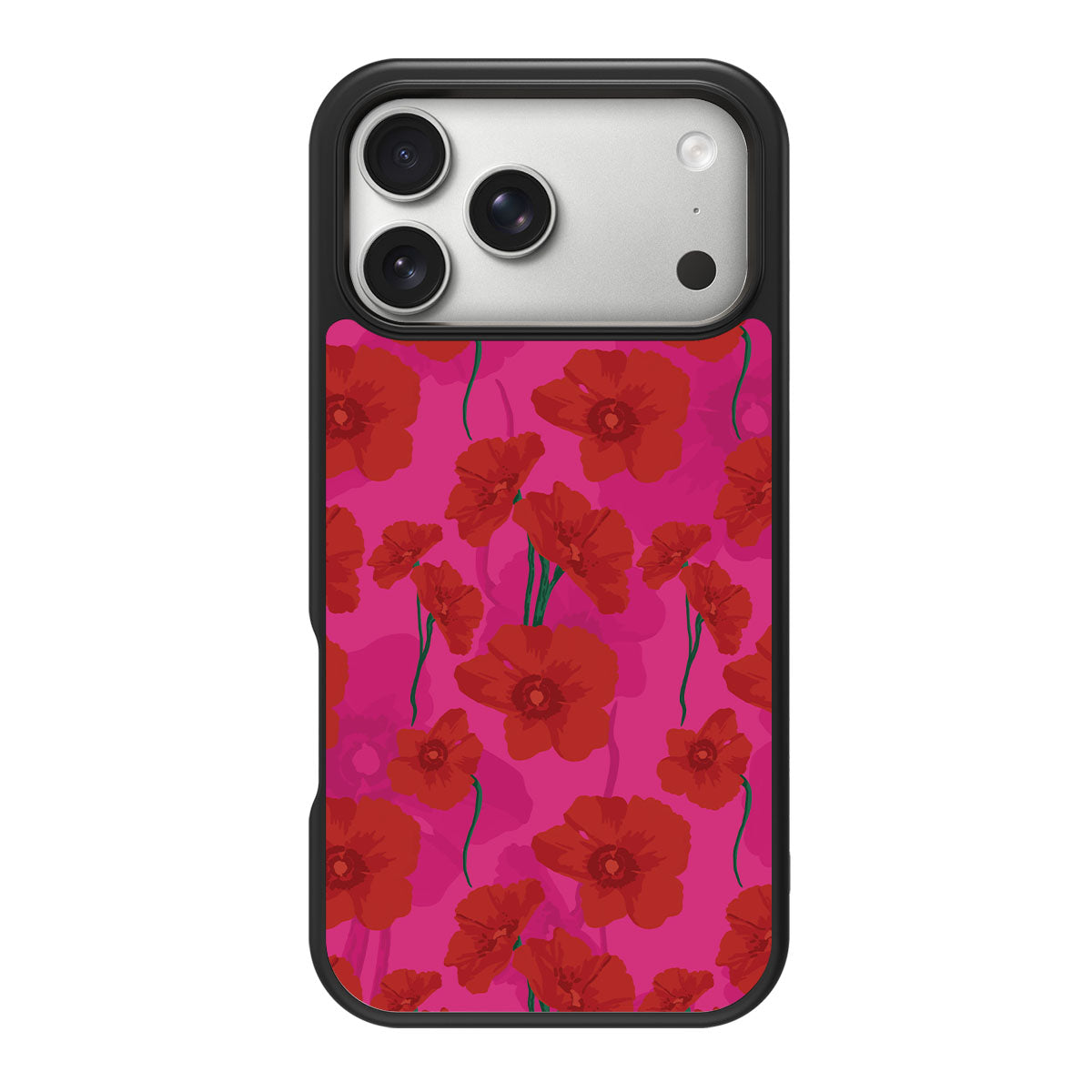 Pink Poppies - iPhone 17 Pro Case #case type_core (magsafe), #case type_core (non magsafe)