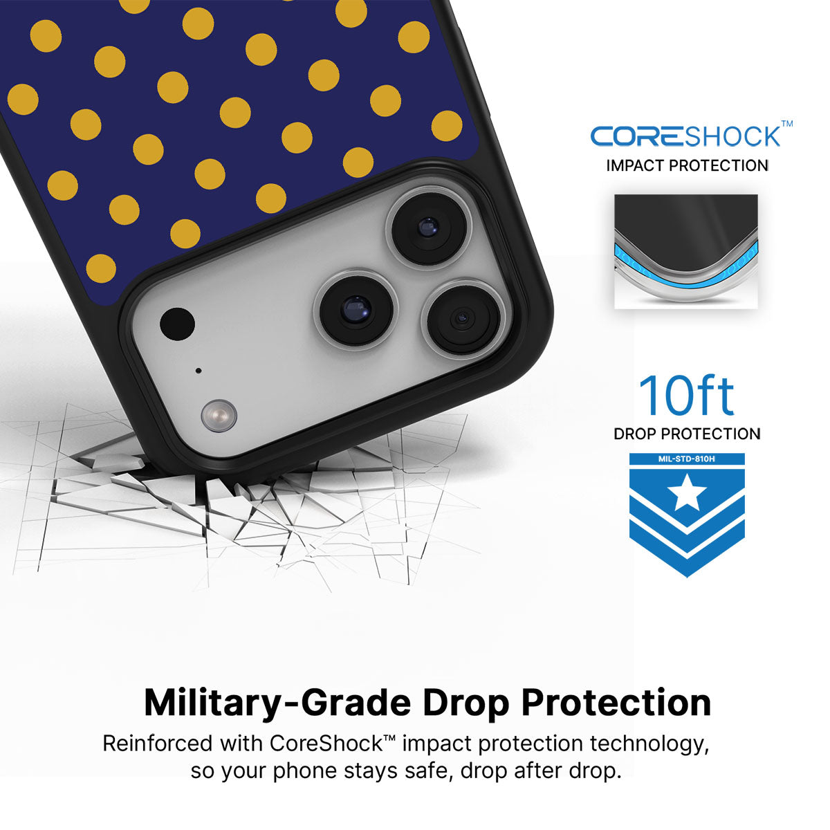 Retro Gold - iPhone 17 Pro Case #case type_core (magsafe), #case type_core (non magsafe)