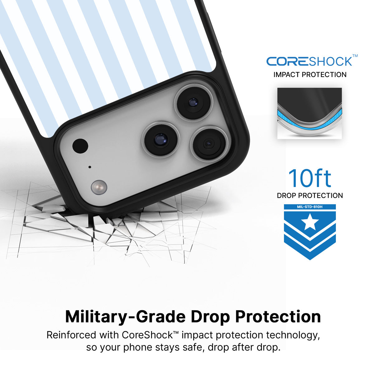 Riviera iPhone 17 Pro case with drop protection