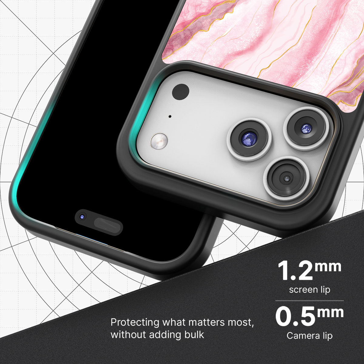 Blushed Marble - iPhone 17 Pro Max Case, #case type_core (magsafe), #case type_core (non magsafe)