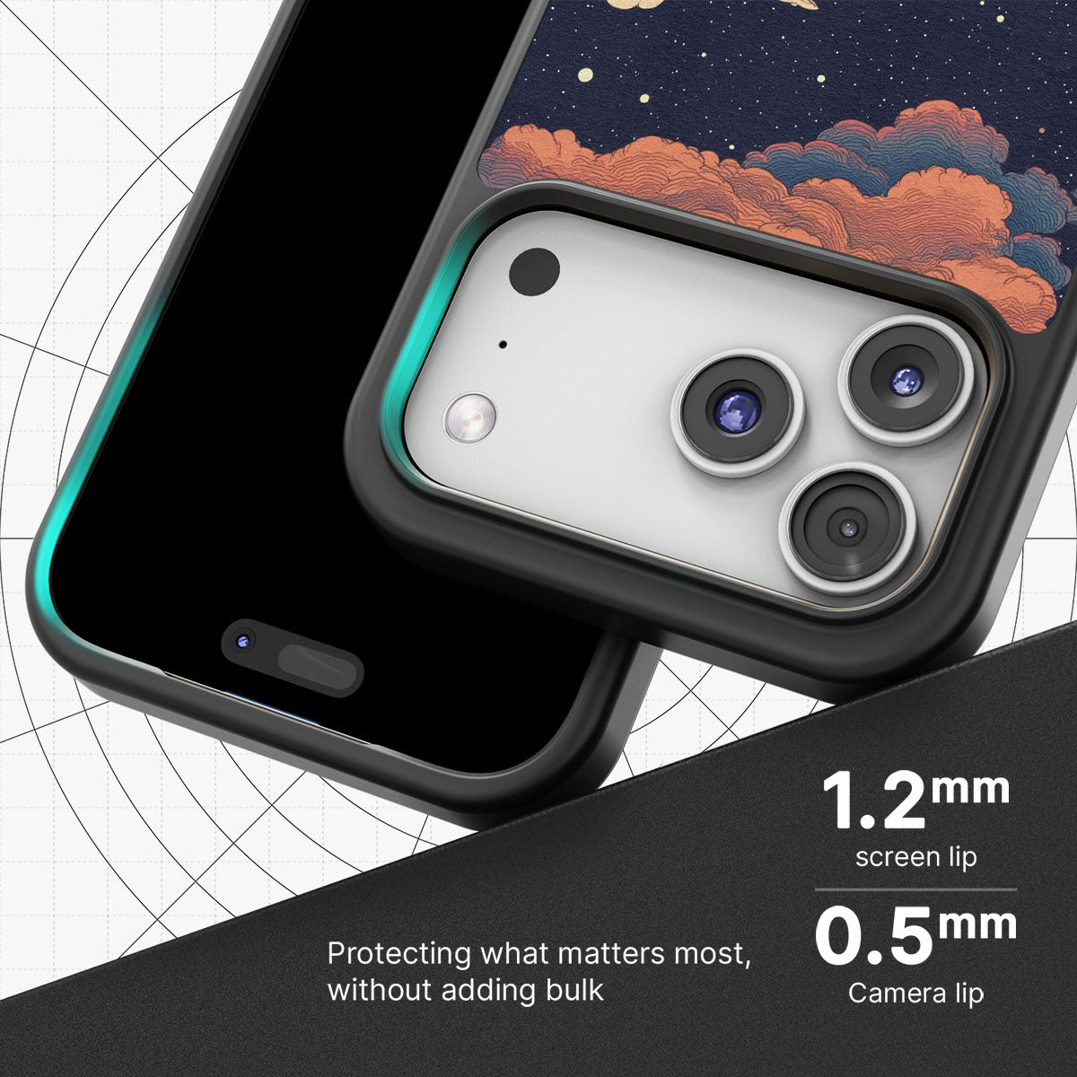 Blushed Moon - iPhone 17 Pro Max Case #case type_core (magsafe), #case type_core (non magsafe)