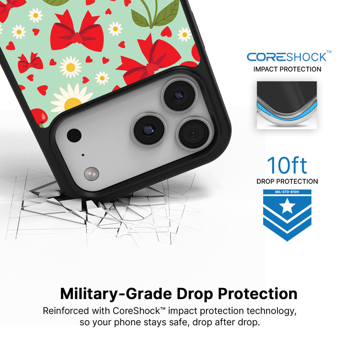 Blushing Bows - iPhone 17 Pro Max Case #case type_core (magsafe), #case type_core (non magsafe)