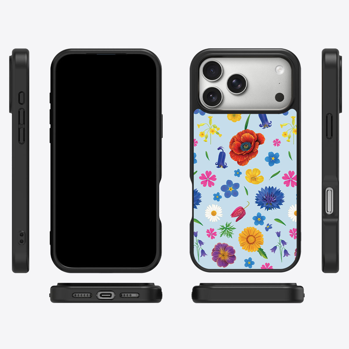 British Wildflowers - iPhone 17 Pro Max Case #case type_core (magsafe), #case type_core (non magsafe)