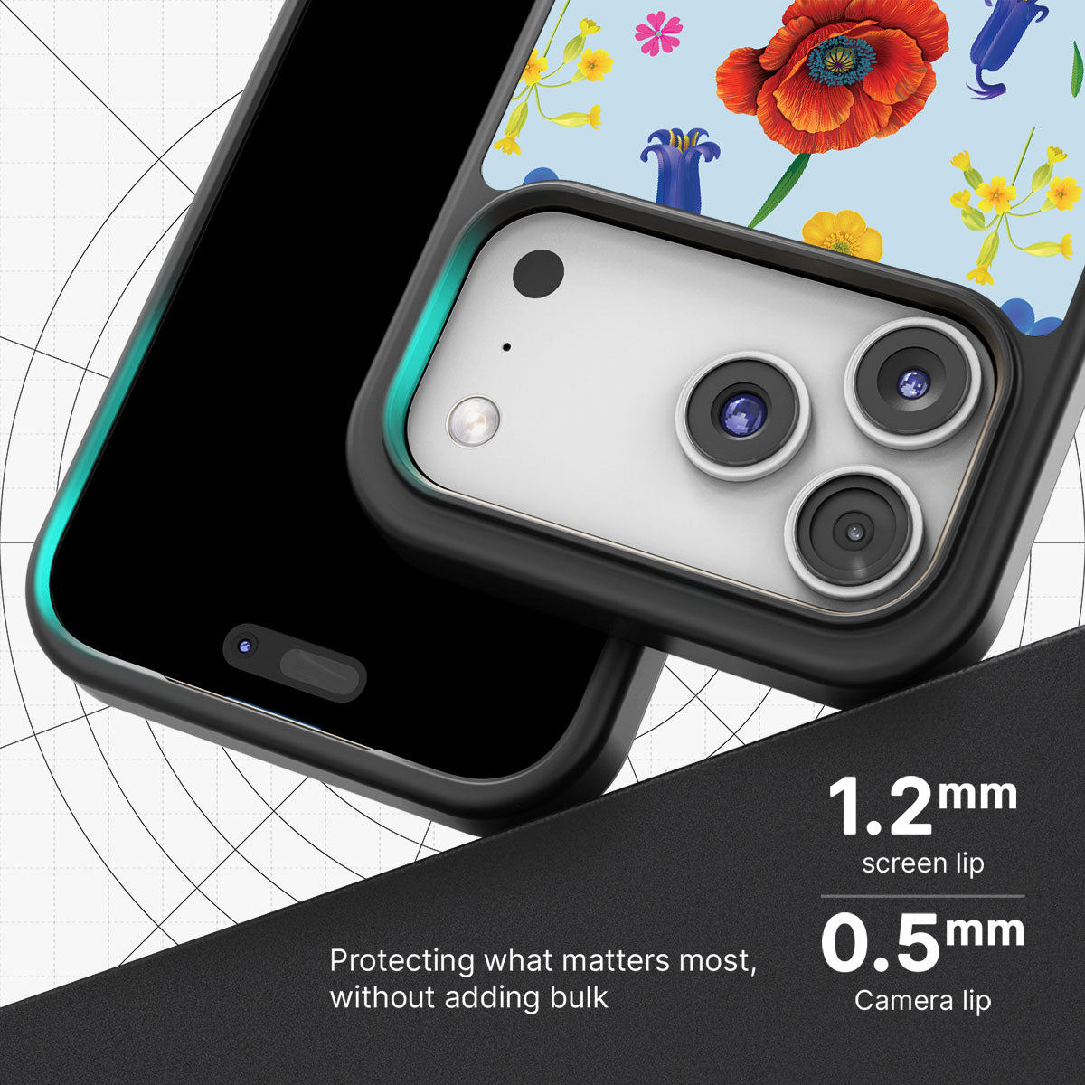 British Wildflowers - iPhone 17 Pro Max Case #case type_core (magsafe), #case type_core (non magsafe)