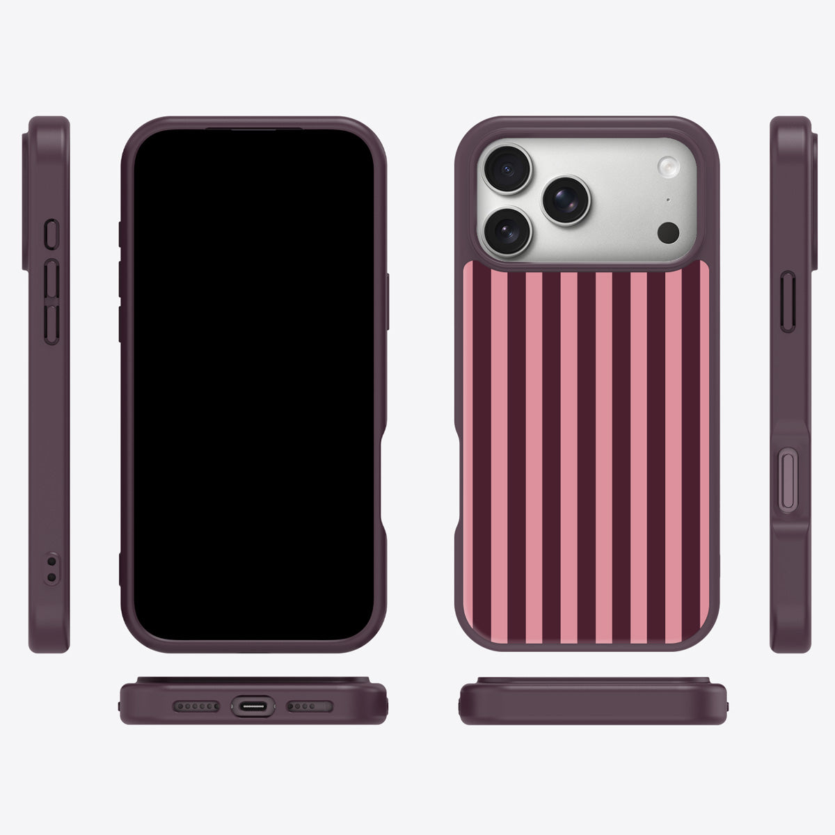 Candy Column iPhone 17 Pro Max case cover – multi-angle view