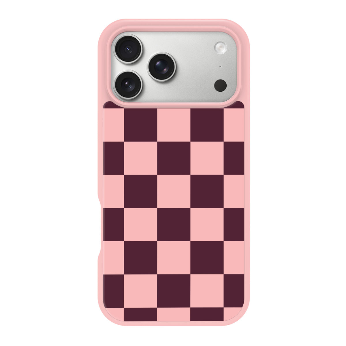 Claret Tile design back view – iPhone 17 Pro Max case