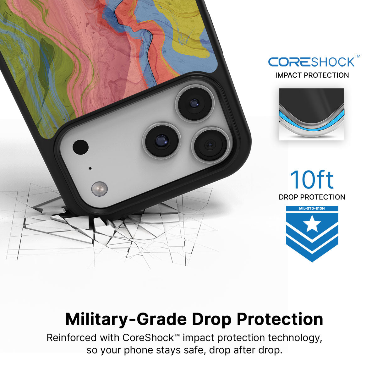 Coloured Rivers - iPhone 17 Pro Max Case, #case type_core (magsafe), #case type_core (non magsafe)