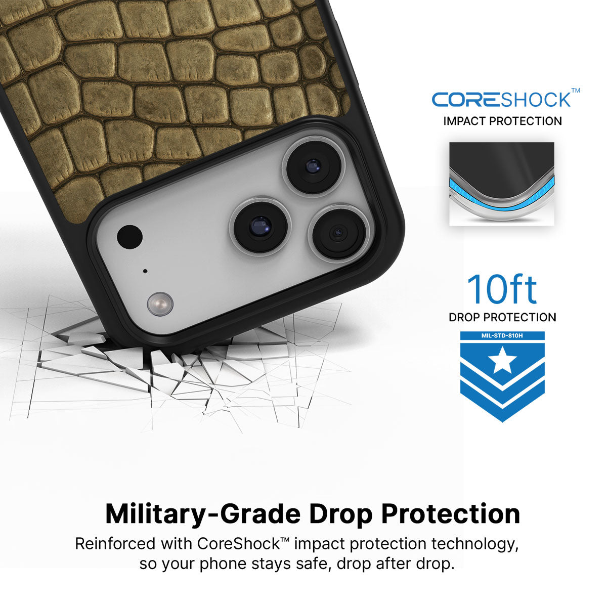 Croc Scales - iPhone 17 Pro Max Case  #case type_core (magsafe), #case type_core (non magsafe)