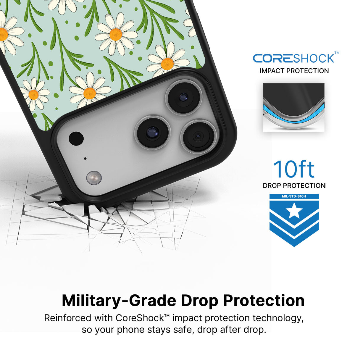 Daisy Flowers - iPhone 17 Pro Max Case #case type_core (magsafe), #case type_core (non magsafe)