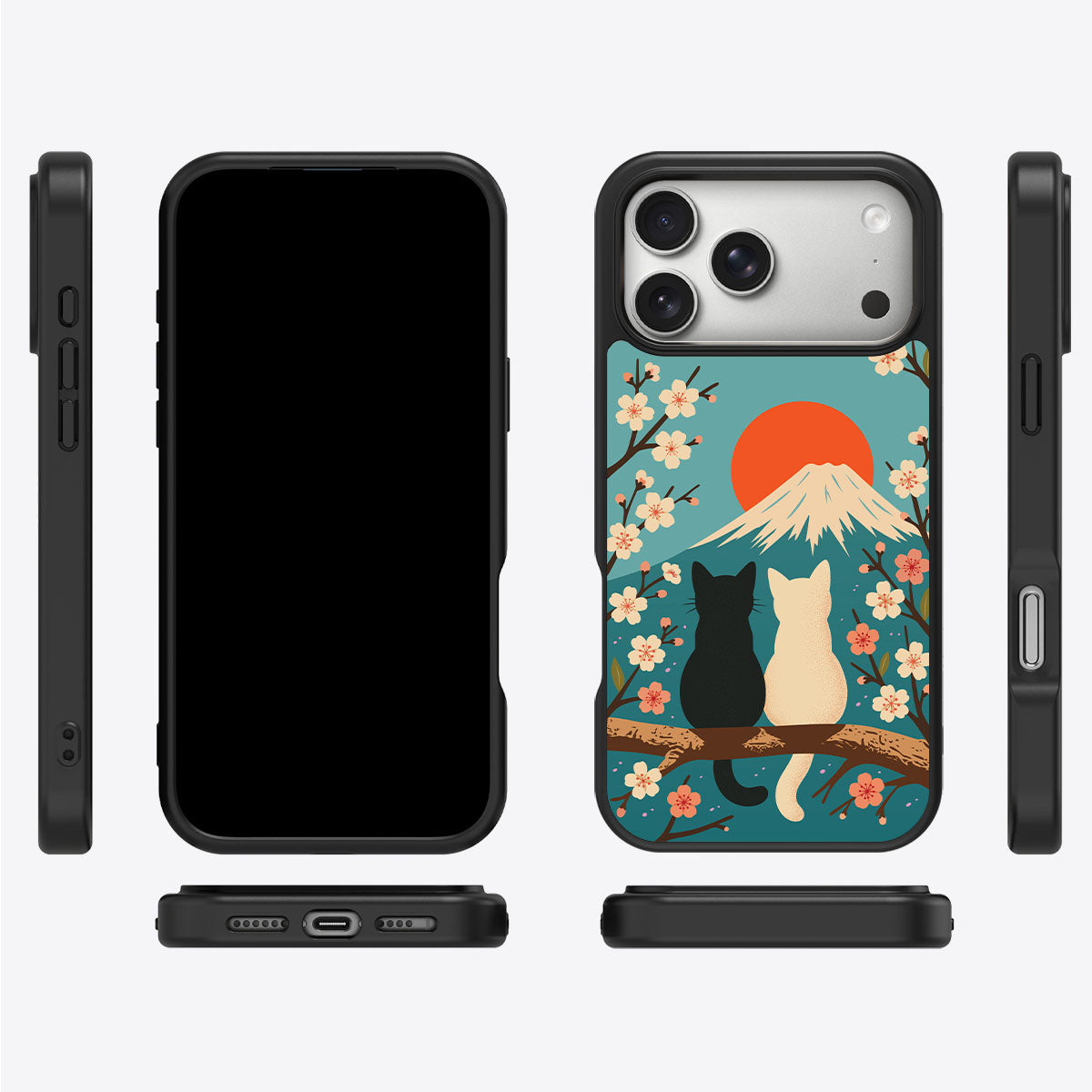 Cat iPhone 17 Pro Max Case – Fuji Cats