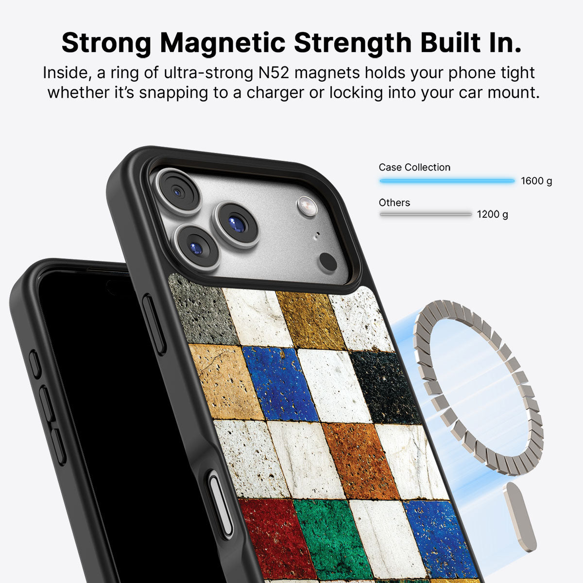 iPhone 17 Pro Max MagSafe case – Heritage Mosaic design