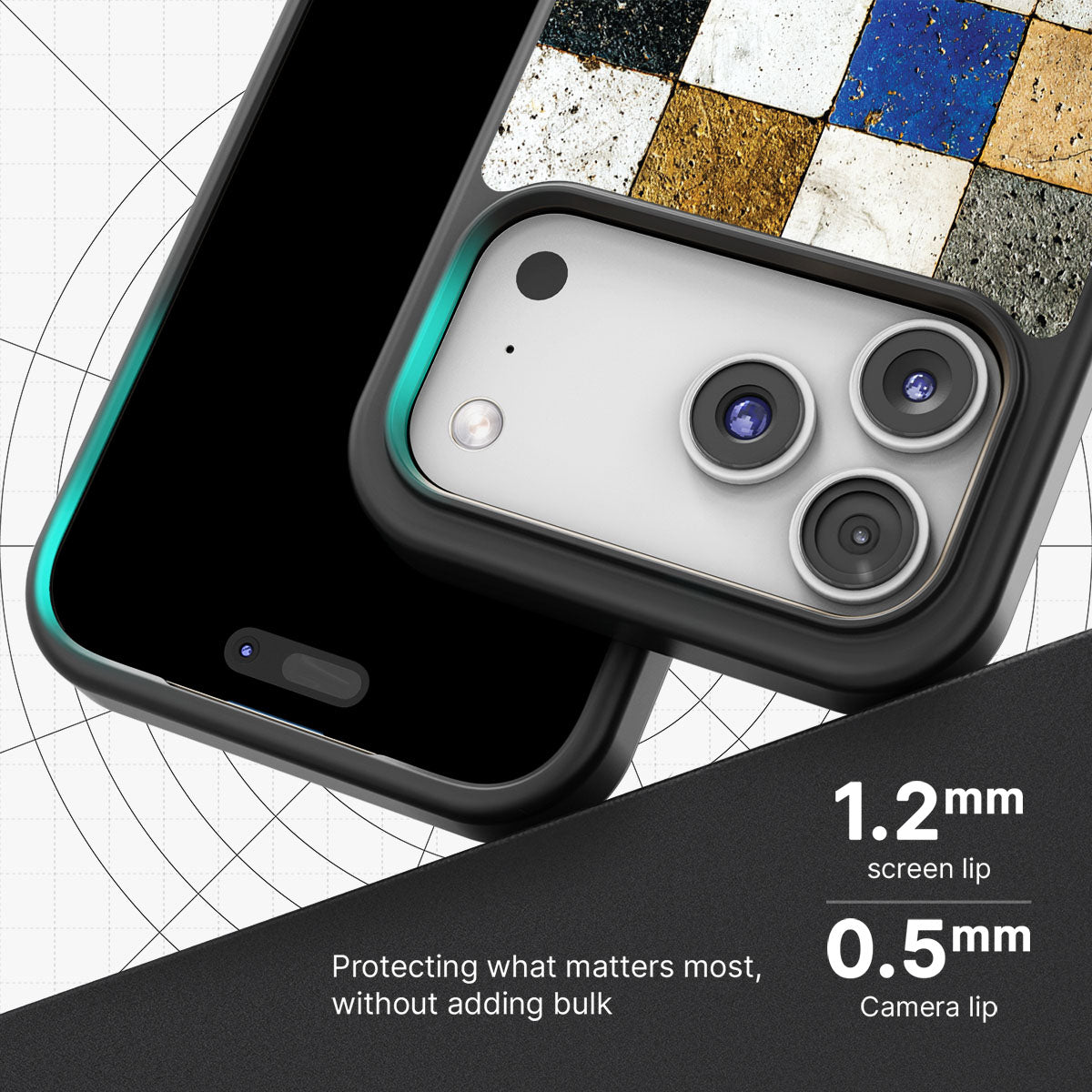 Heritage Mosaic slim iPhone 17 Pro Max phone case
