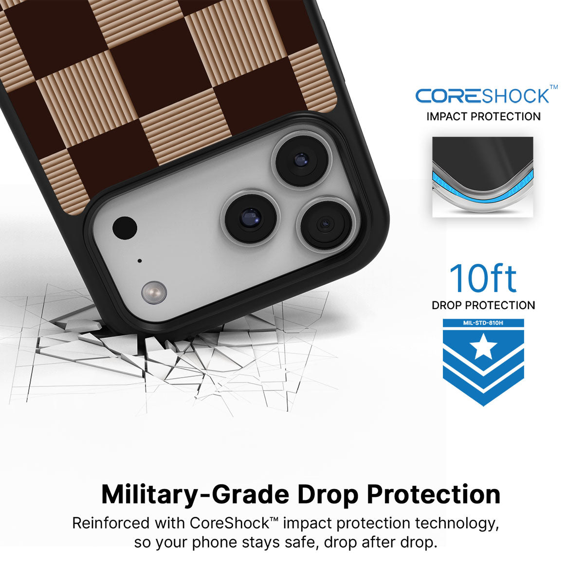 Latte Check - iPhone 17 Pro Max Case  #case type_core (magsafe), #case type_core (non magsafe)