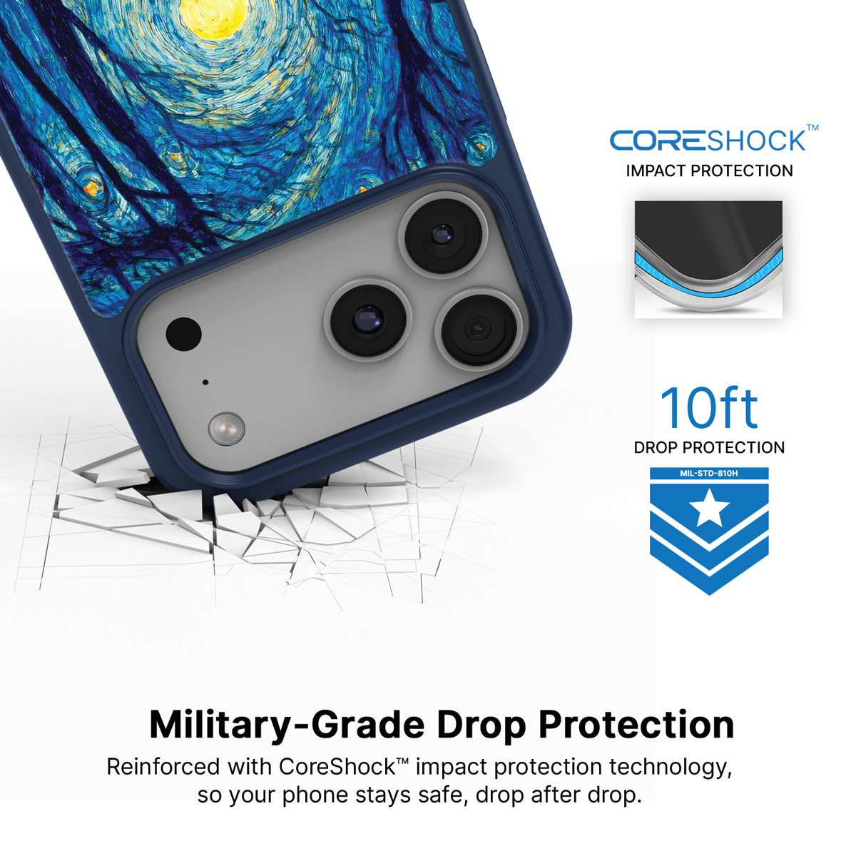 Moonlit Forest MagSafe case with drop protection