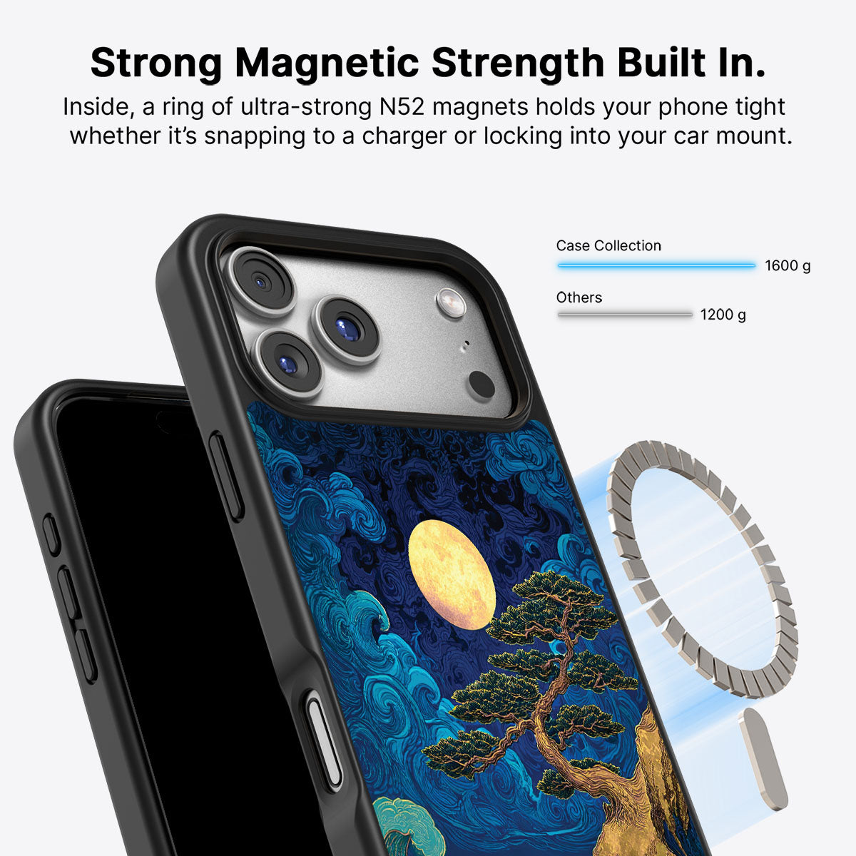 iPhone 17 Pro Max MagSafe case – Moonlit Tide design
