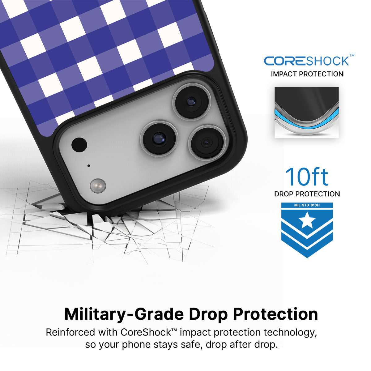 Nautical Grid - iPhone 17 Pro Max Case