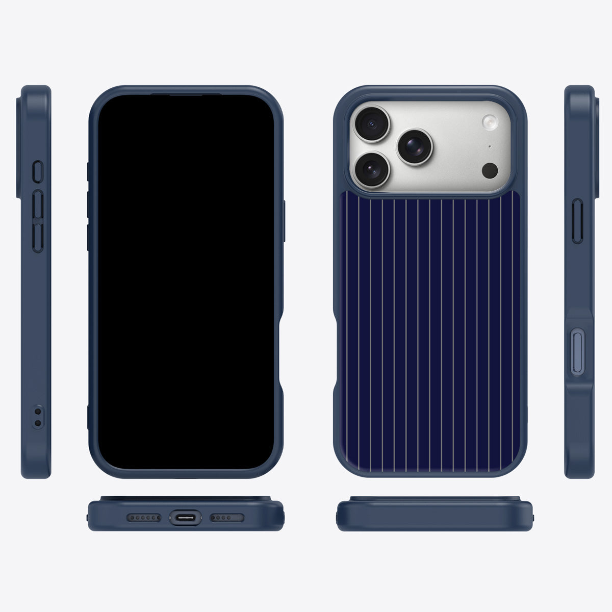 Navy Suits MagSafe case cover – multi-angle view
