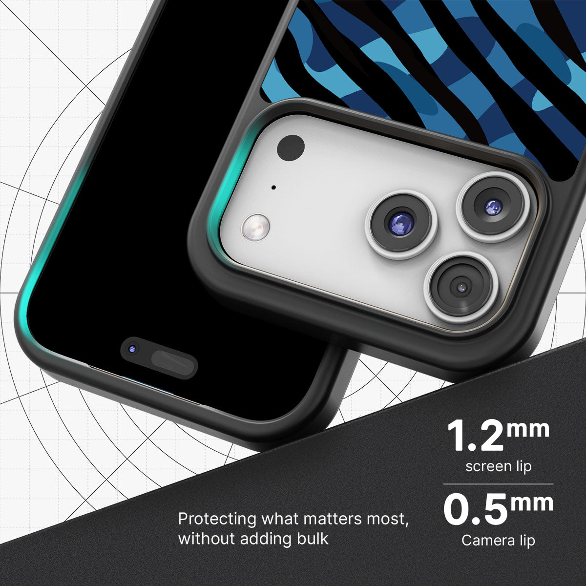 Ocean Camo - iPhone 17 Pro Max Case, #case type_core (magsafe), #case type_core (non magsafe)