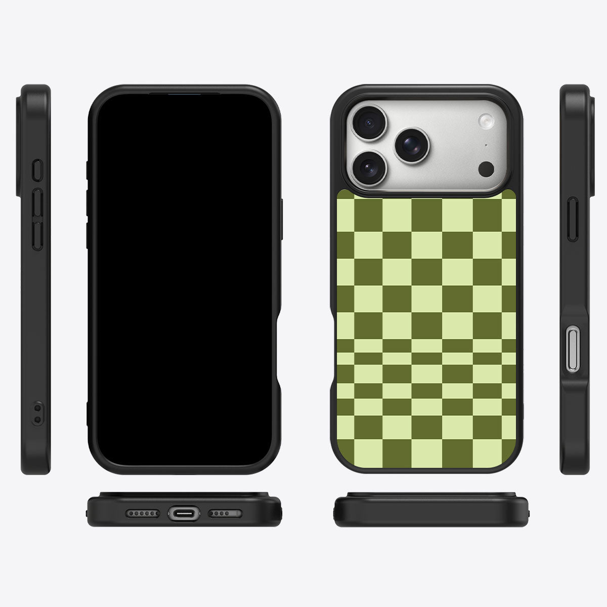 Olive Meadow iPhone 17 Pro Max case cover – multi-angle view