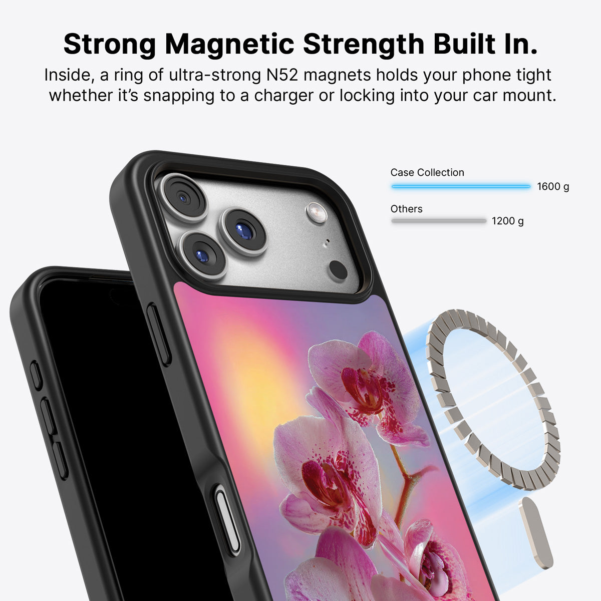 iPhone 17 Pro Max MagSafe case – Orchid Dream design