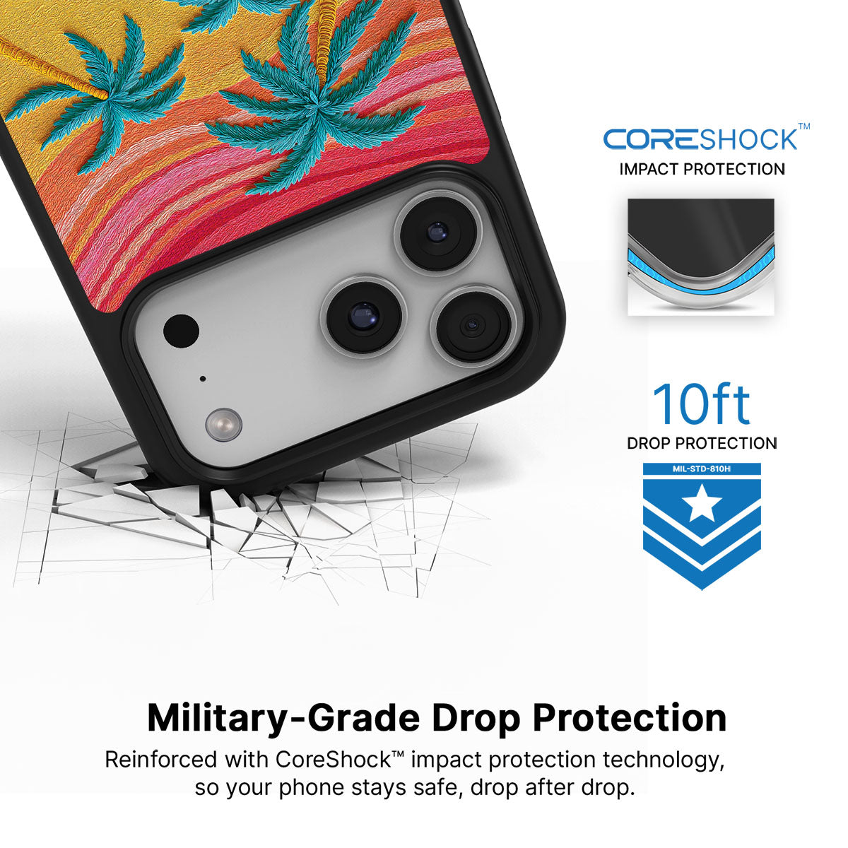 Tropical Designer iPhone 17 Pro Max Case – Paper Tropics | MagSafe