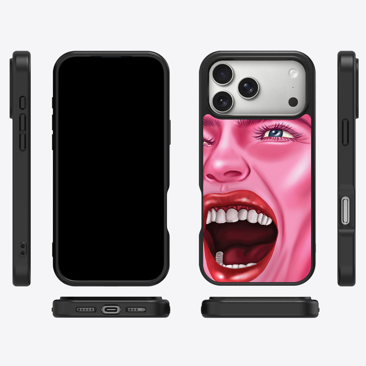 Pink Rage - iPhone 17 Pro Max Case #case type_core (magsafe), #case type_core (non magsafe)