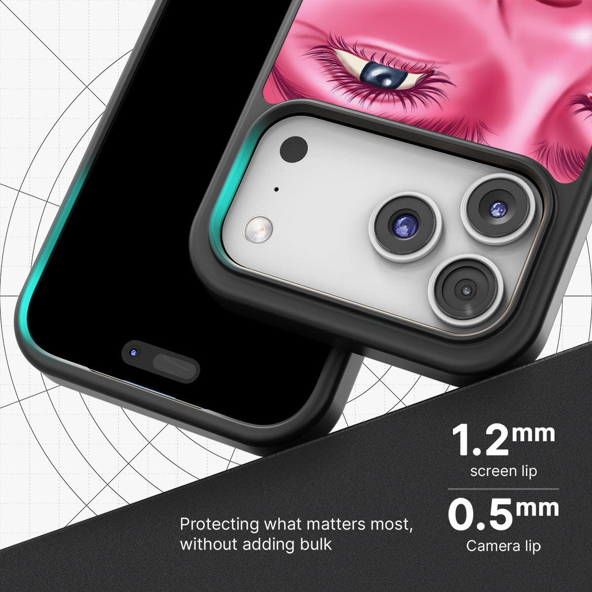 Pink Rage - iPhone 17 Pro Max Case #case type_core (magsafe), #case type_core (non magsafe)