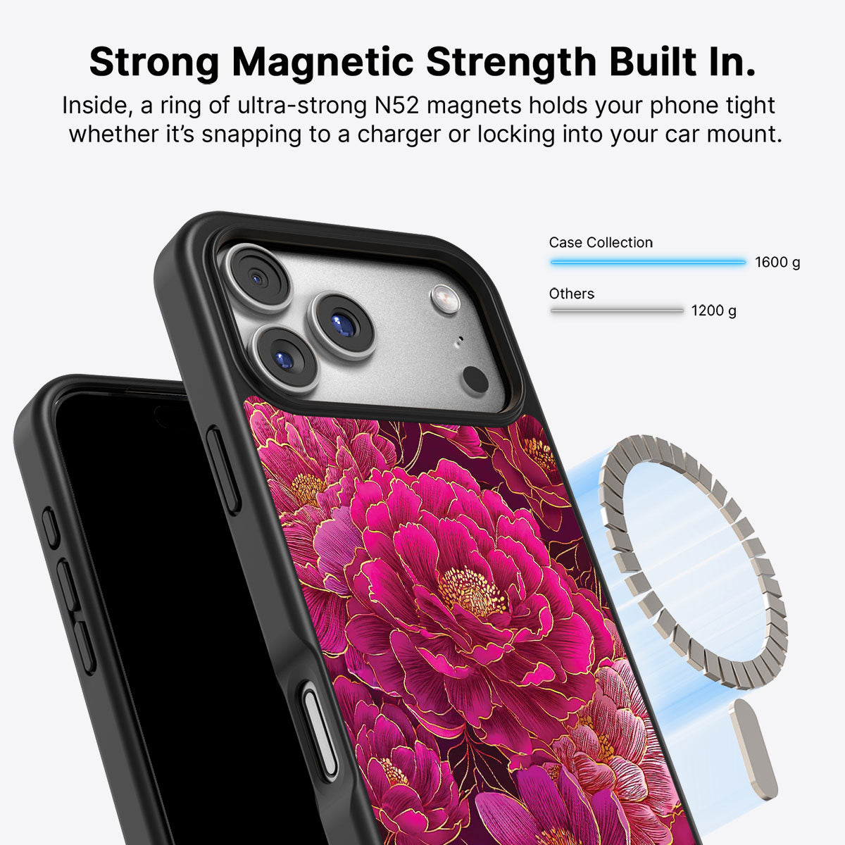 iPhone 17 Pro Max MagSafe case – Pink Reverie design