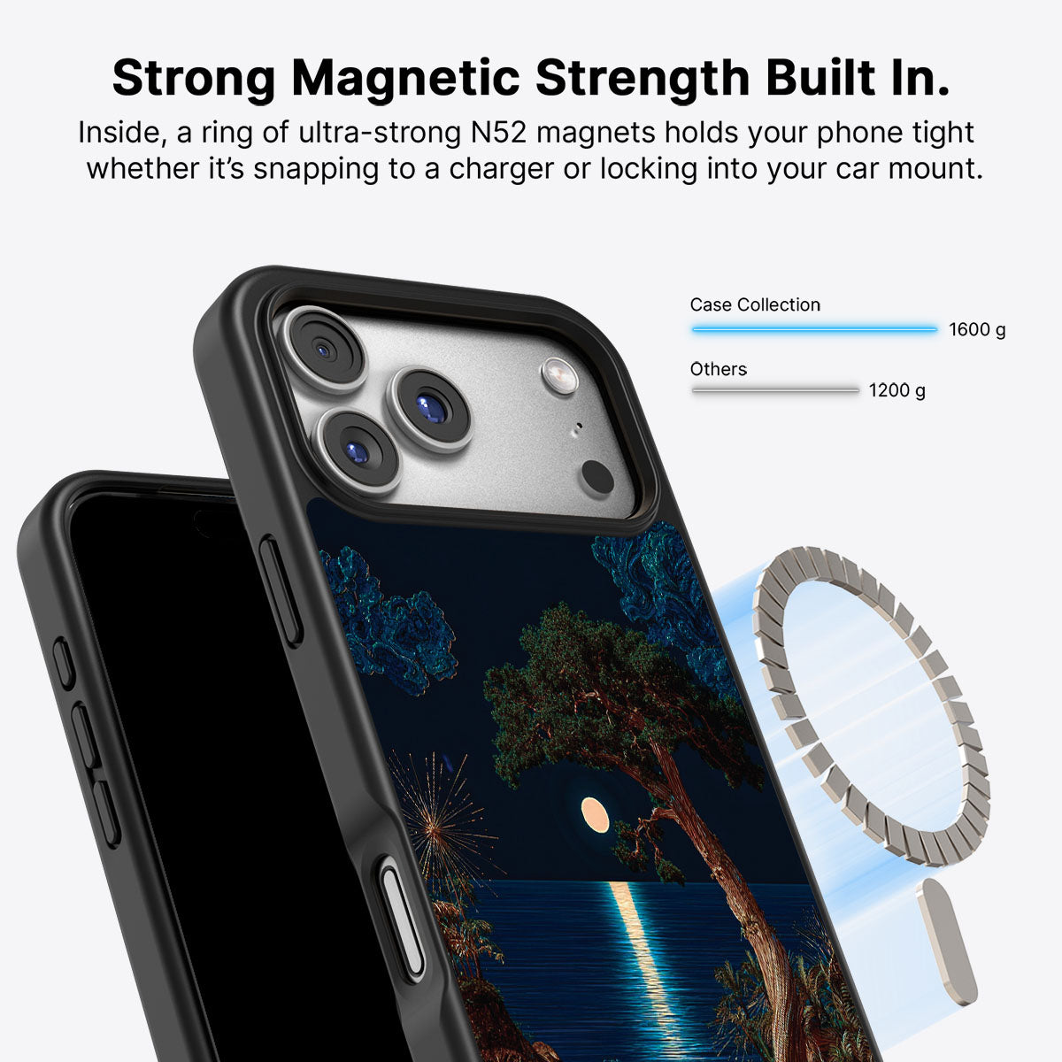 iPhone 17 Pro Max MagSafe case – Quiet Moon design
