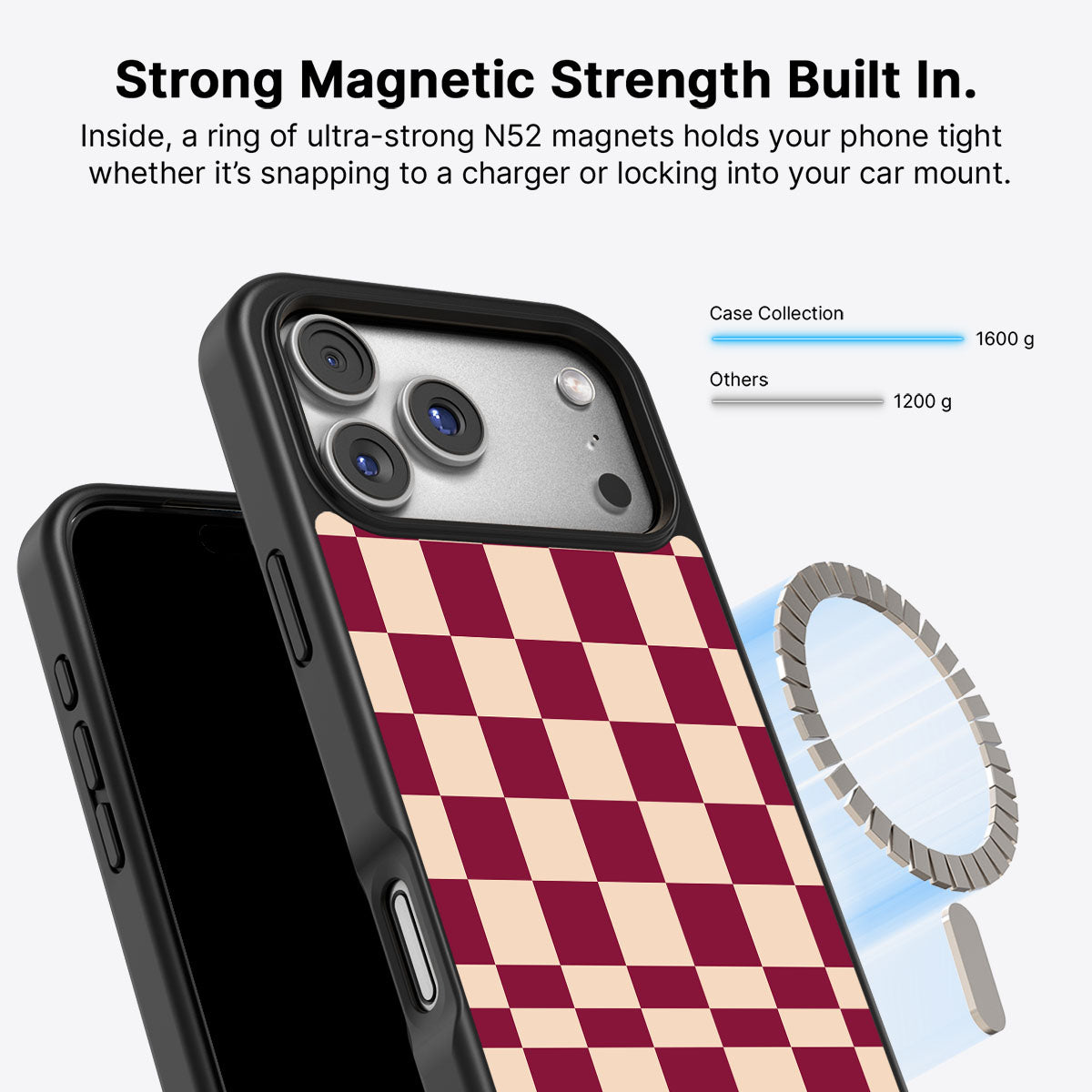 iPhone 17 Pro Max MagSafe case – Rouge Board design