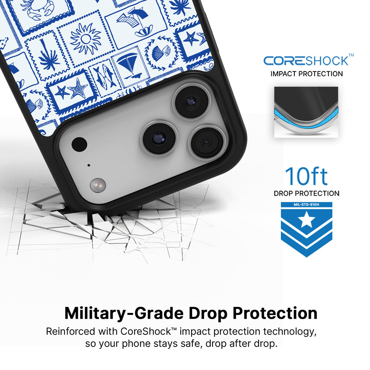 Seaside Sketches - iPhone 17 Pro Max Case #case type_core (magsafe), #case type_core (non magsafe)