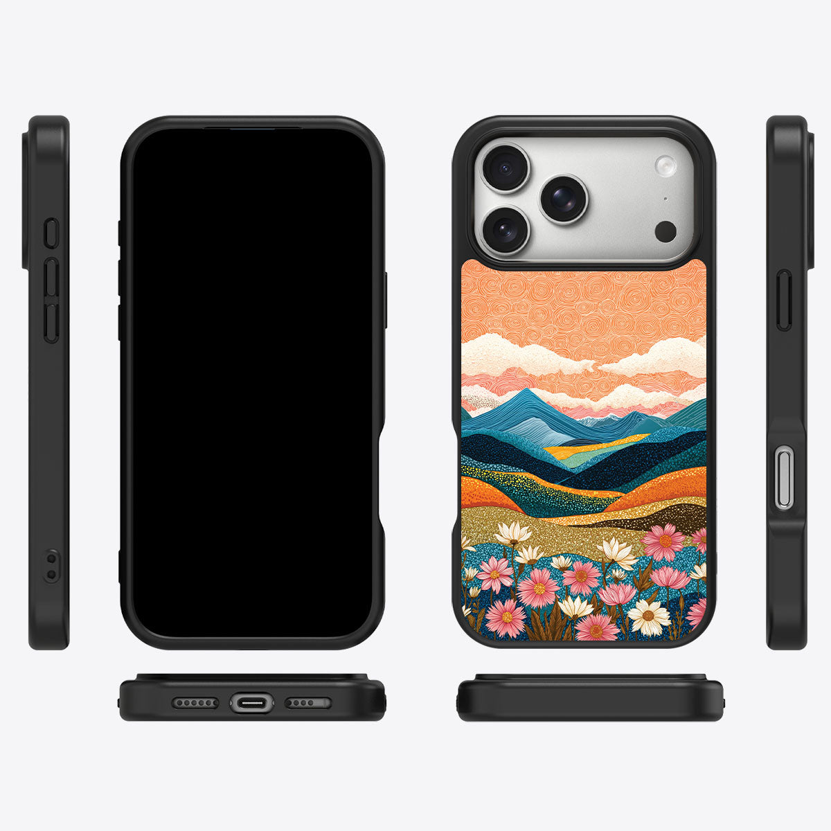 Sunset Designer iPhone 17 Pro Max Case – Soft Horizon | MagSafe