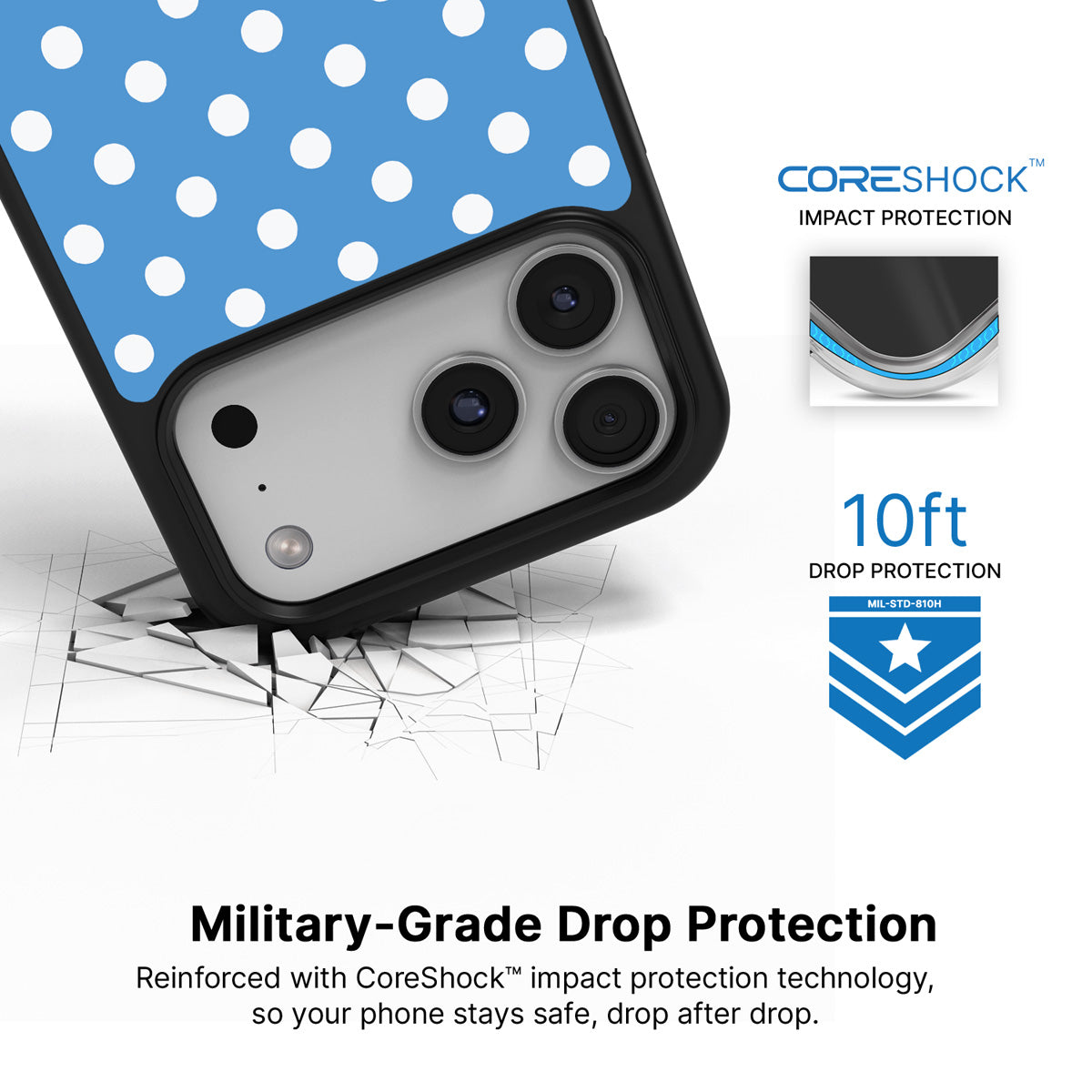 Summer Breeze iPhone 17 Pro Max case with drop protection