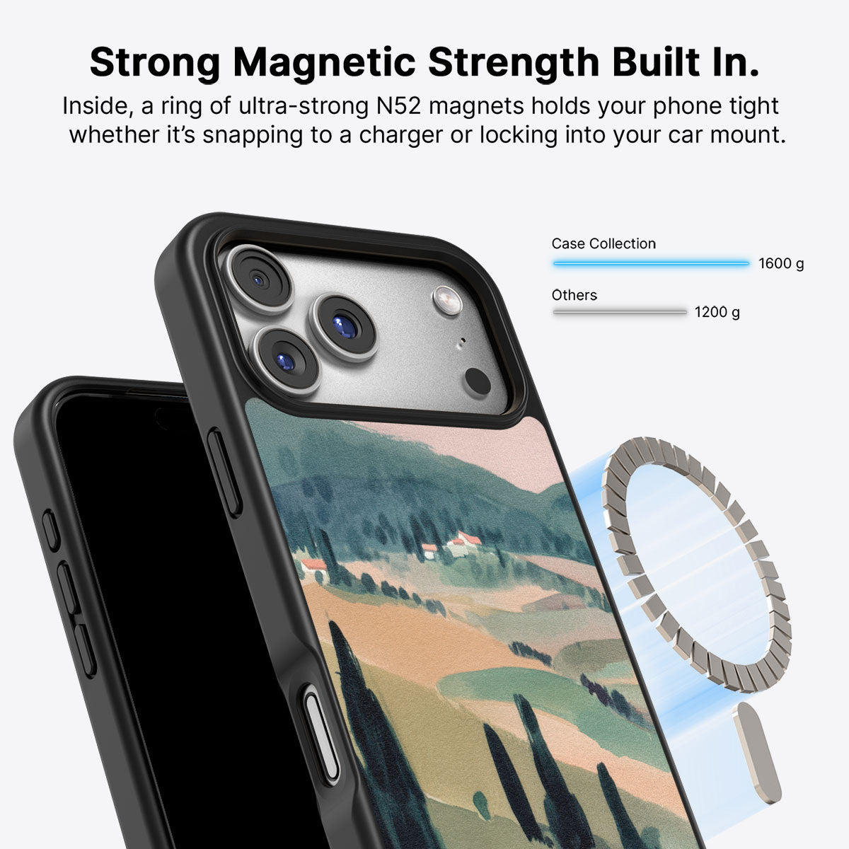 iPhone 17 Pro Max MagSafe case – Tuscan Holiday design