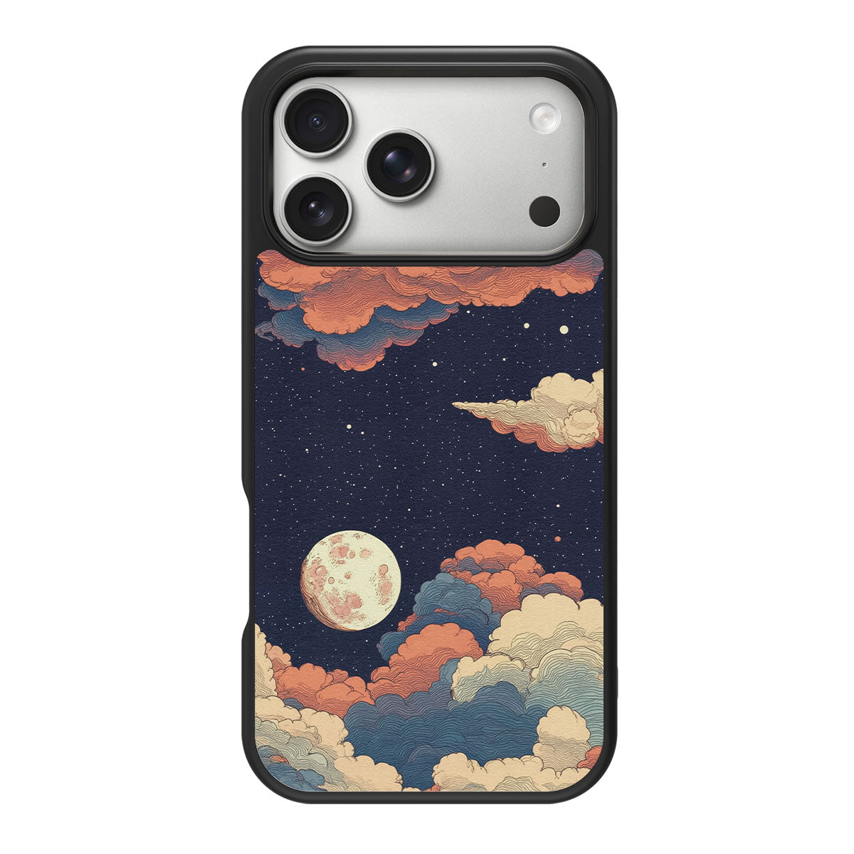 Blushed Moon design back view – iPhone 18 Pro case