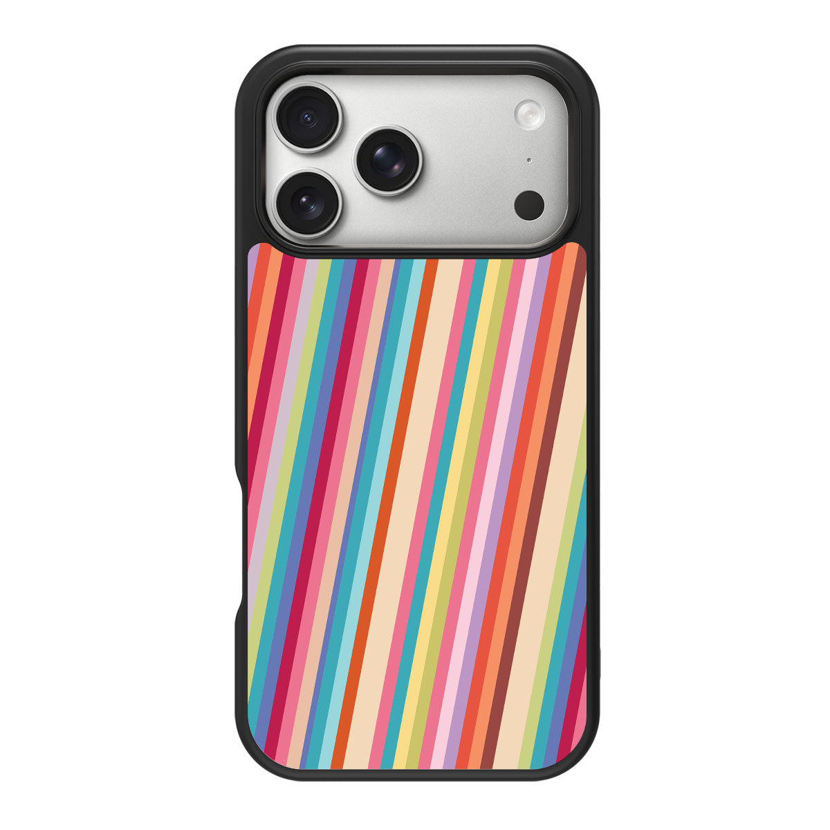 Candy Stripe design back view – iPhone 18 Pro case