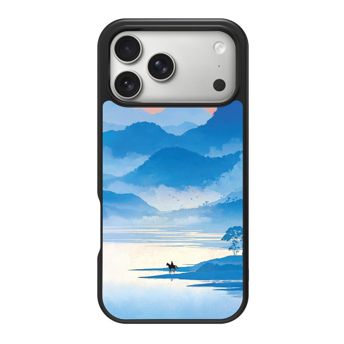 Globe Trotter design back view – iPhone 18 Pro case